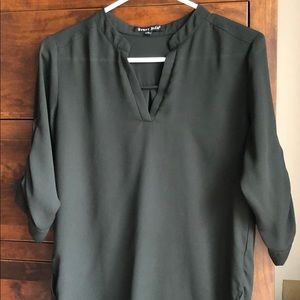 Sheer Black Blouse Small